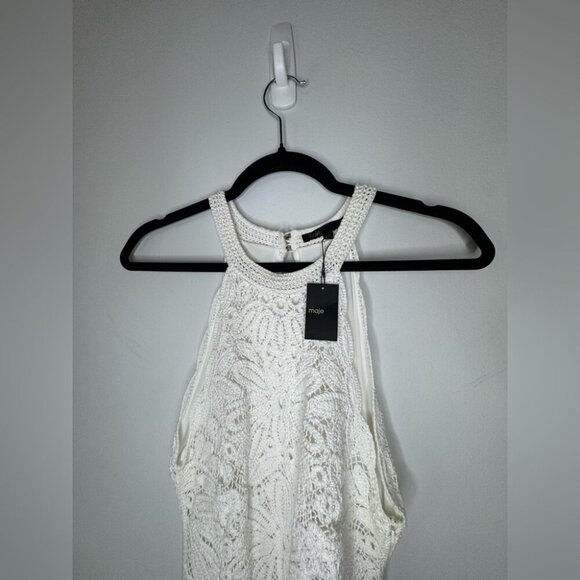 Maje White Floral Maxi Dress – NWT, Size T42 - Picture 7 of 16